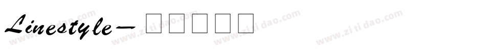 Line style字体转换